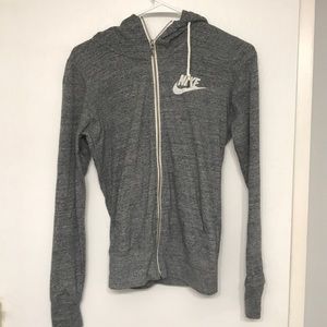 Grey Nike Zip Up